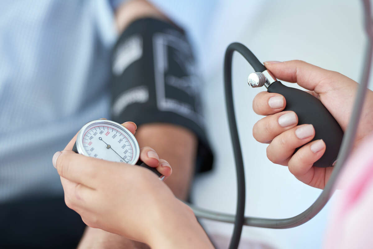 Measuring blood pressure and blood sugar